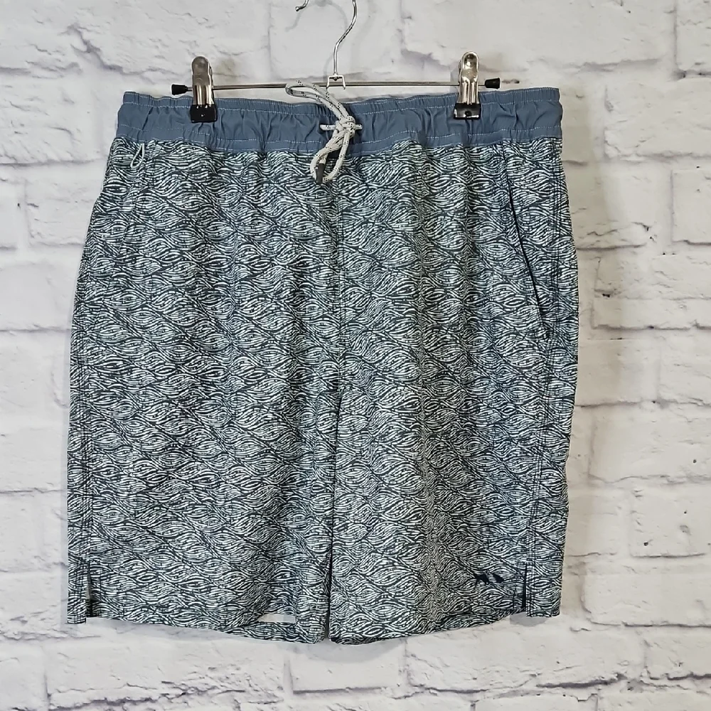 Fish Hippie Blue Patterned Men's Volley Short